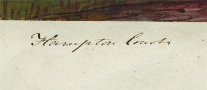 Mary Webster (1794-1883) Watercolour Painting Hampton Court Palace London 18423