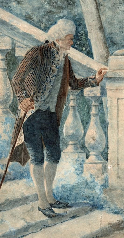 Luigi Maggiorani - Watercolour Painting - Rome / Roma Italy 1875 19th Century6