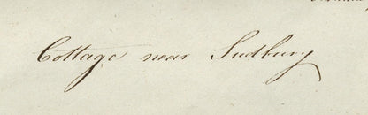 Mary Webster (1794-1883) Watercolour Painting - Cottage Near Sudbury London 18414