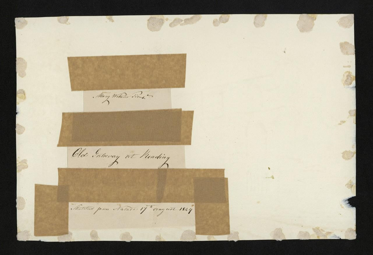 Mary Webster (1794-1883) Watercolour Painting - Abbey Gateway, Reading 18496