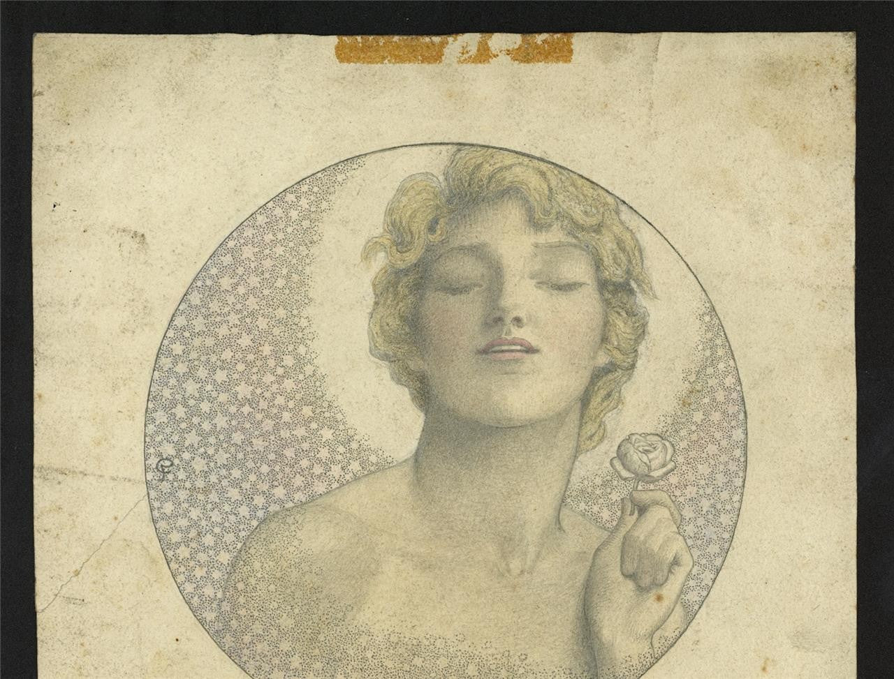 Cecil French (18791953) Pencil Drawing  The Flowering Of The Ages9