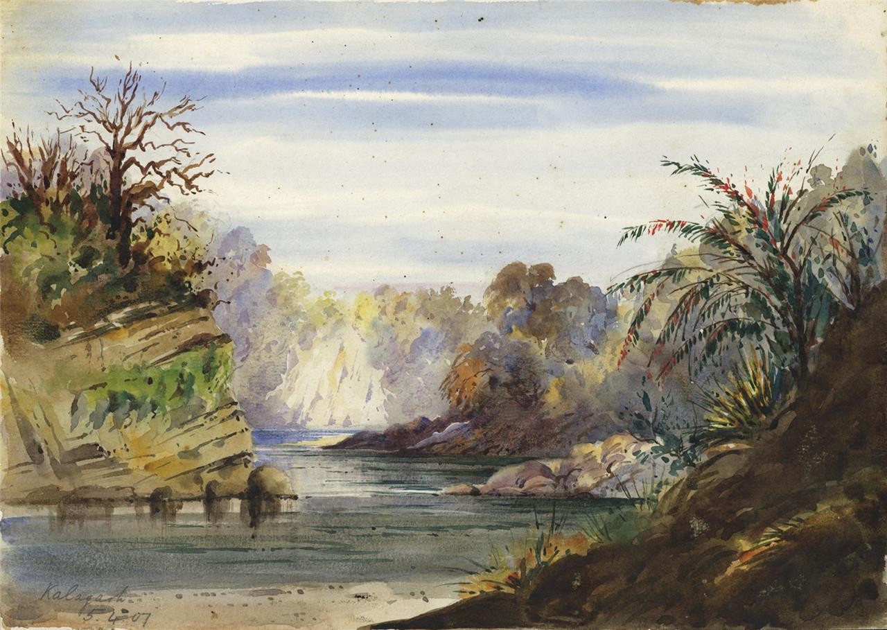 Kalagarh India 1907 - Watercolour Painting - Arthur Herbert Hussey (1863-1923) 20