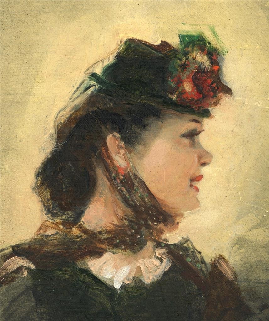 William Henry Barribal - Oil Painting - Portrait Of A Lady - 20th Century3