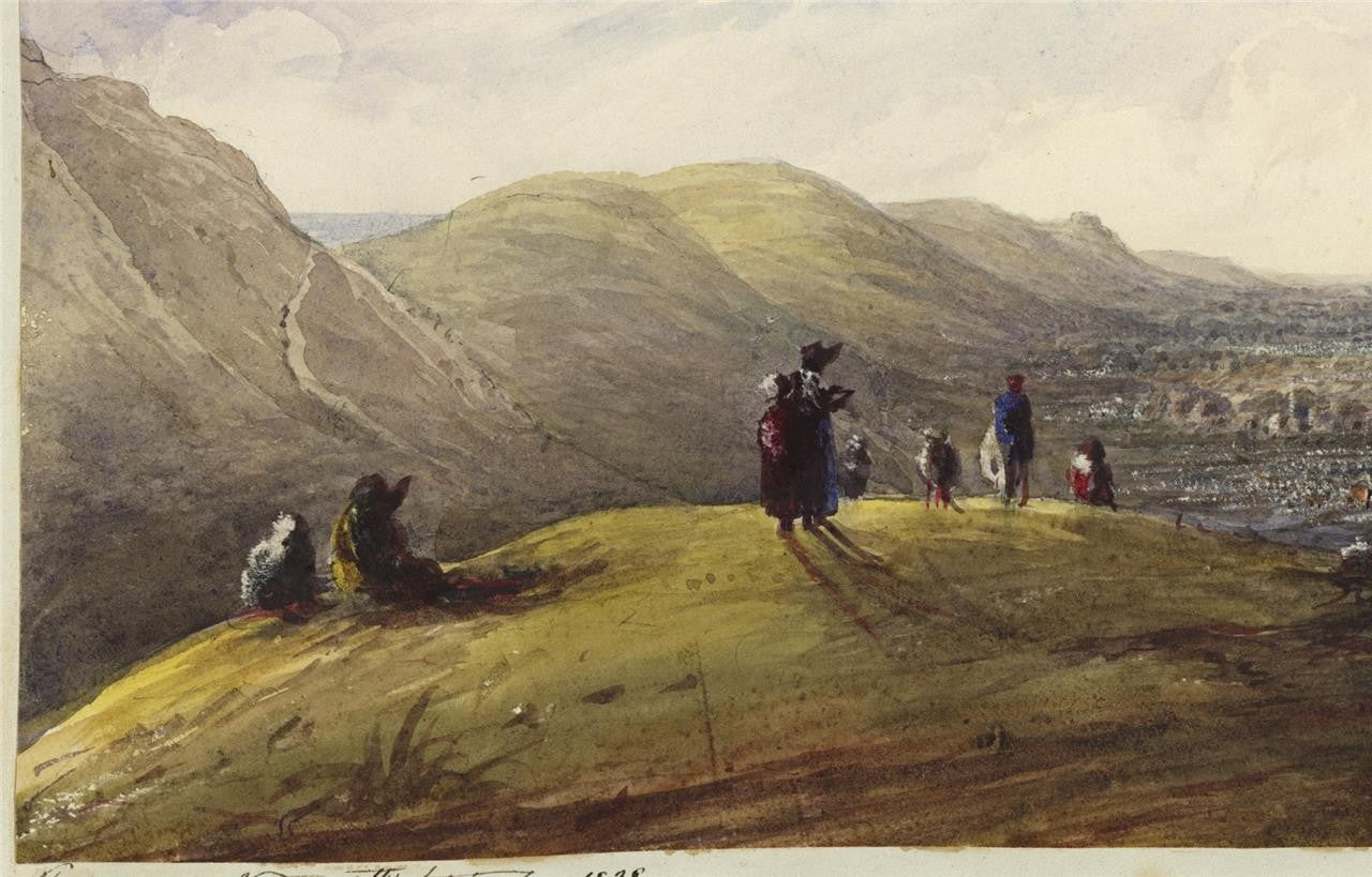 Mary Webster Watercolour Painting View From The Devil's Dyke Near Brighton 18382