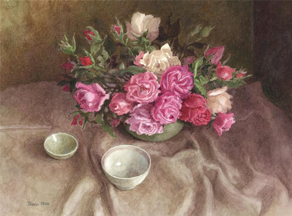 Janet Skea - Watercolour Painting - Still Life Roses - 1998 - Floral - Flowers0