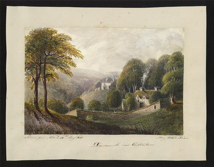 Mary Webster (1794-1883) Watercolour Painting Dowdeswell Near Cheltenham 18401