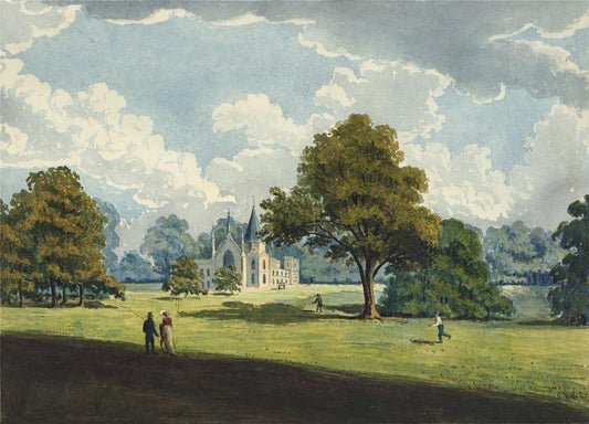 James Wilcox (1778-1865) Watercolour Painting Lee Priory Littlebourne Kent 18180