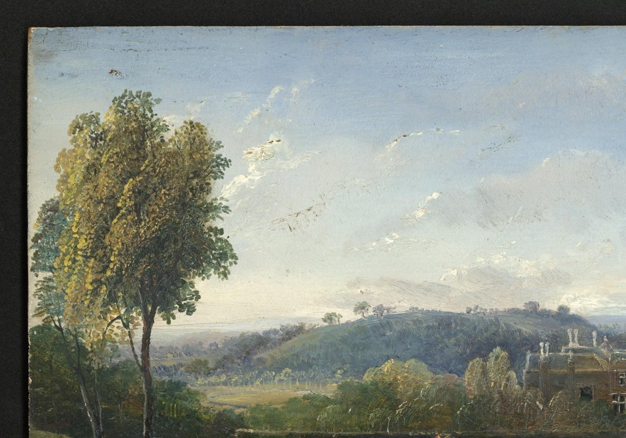 Mary Webster (1794-1883) Oil Painting - Figures In Rural Landscape 19th Century5
