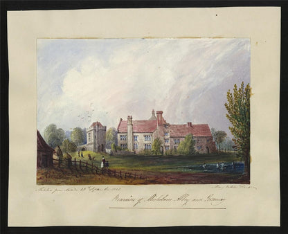 Mary Webster (1794-1883) Watercolour Painting - Michelham Abbey Priory 18421