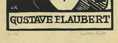 Ludovic-Rodo Pissarro (1878-1952) Signed Wood Engraving - Gustave Flaubert4