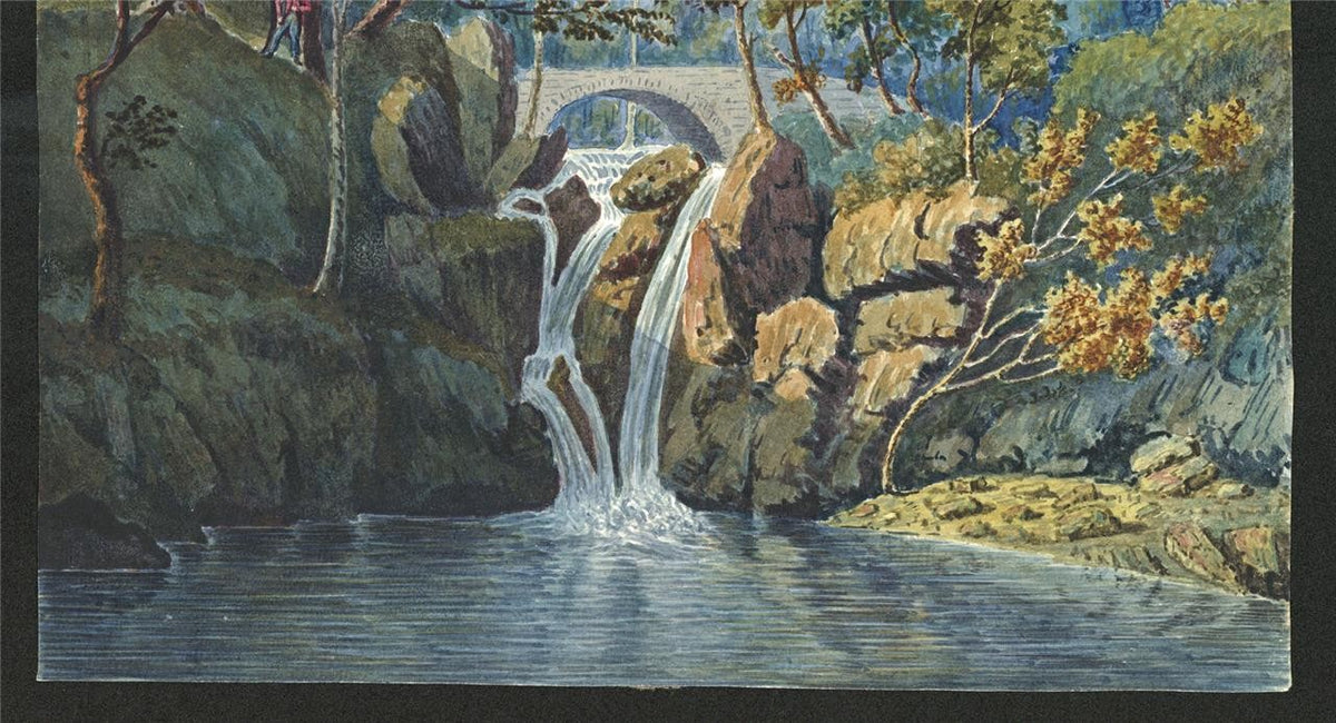 James Wilcox (1778-1865) Watercolour Painting Rydal Park Near Ambleside 18045