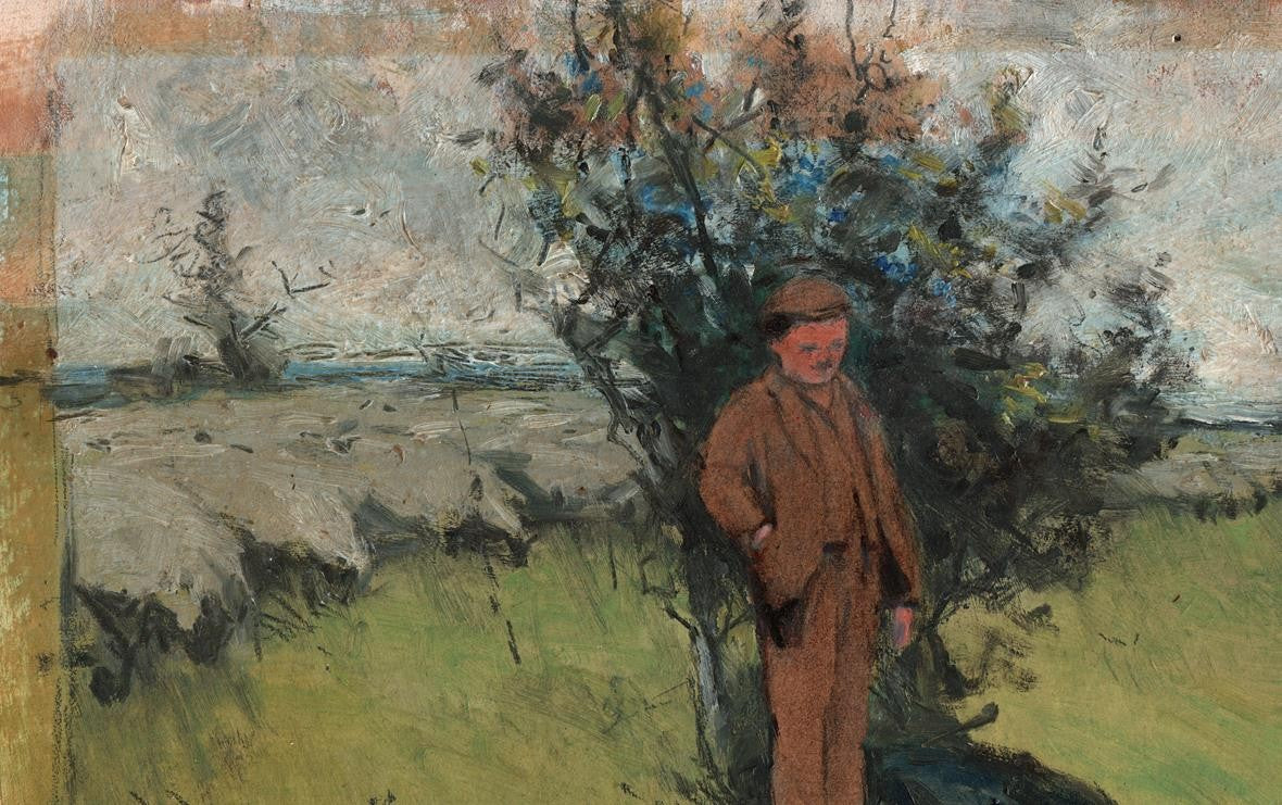 Gideon Matthew Fidler (1857-1942) Oil Painting - The Shepherds Breakfast7