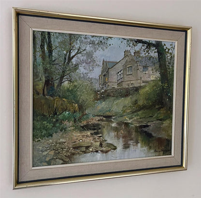 George Thompson (1934-2019) Oil Painting The Black Swan At Ravenstonedale3