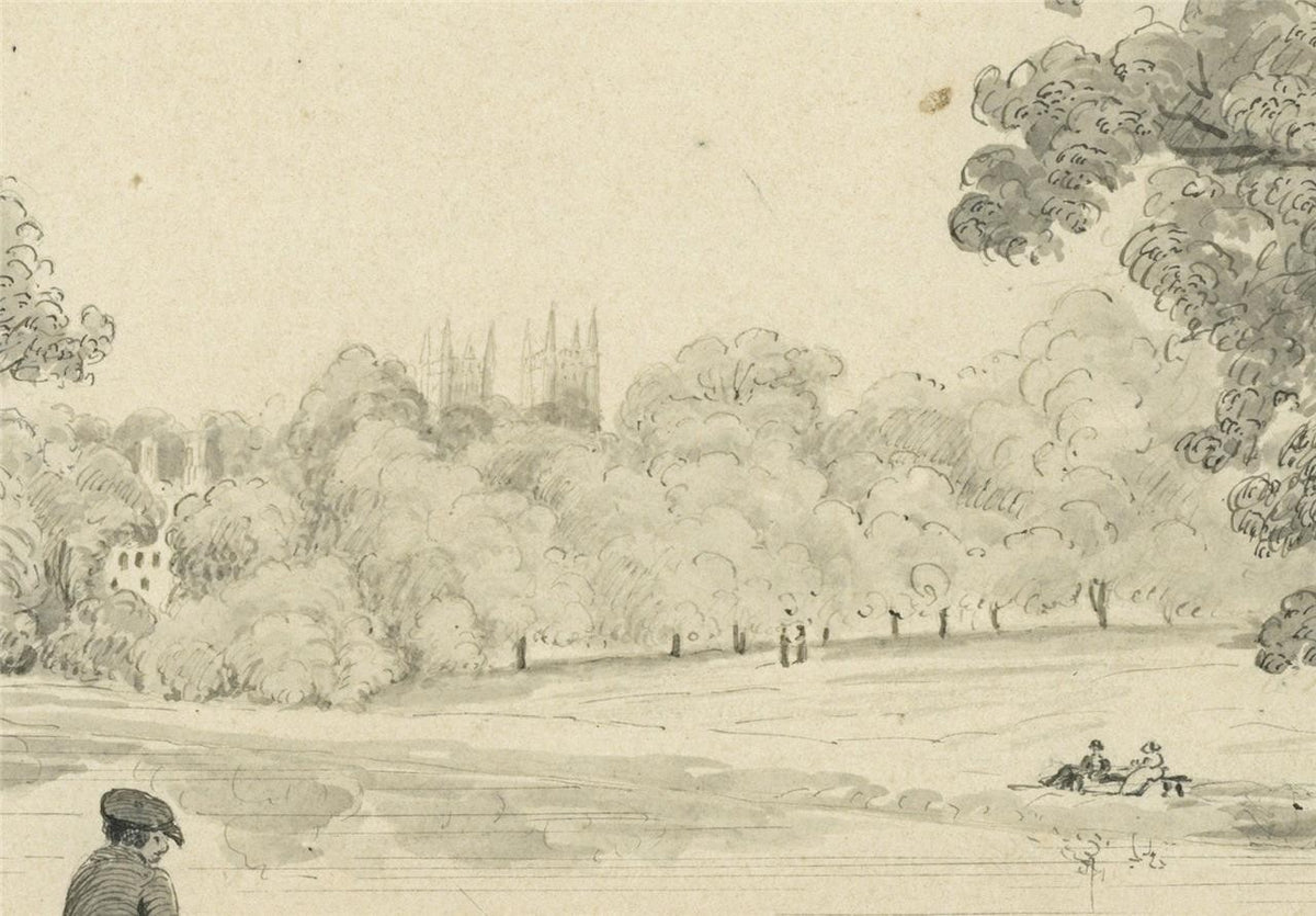 James Wilcox (1778-1865) Watercolour Painting - St James's Park London 18444