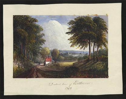 Mary Webster (1794-1883) Watercolour Painting - Distant View Of Eastbourne 18481