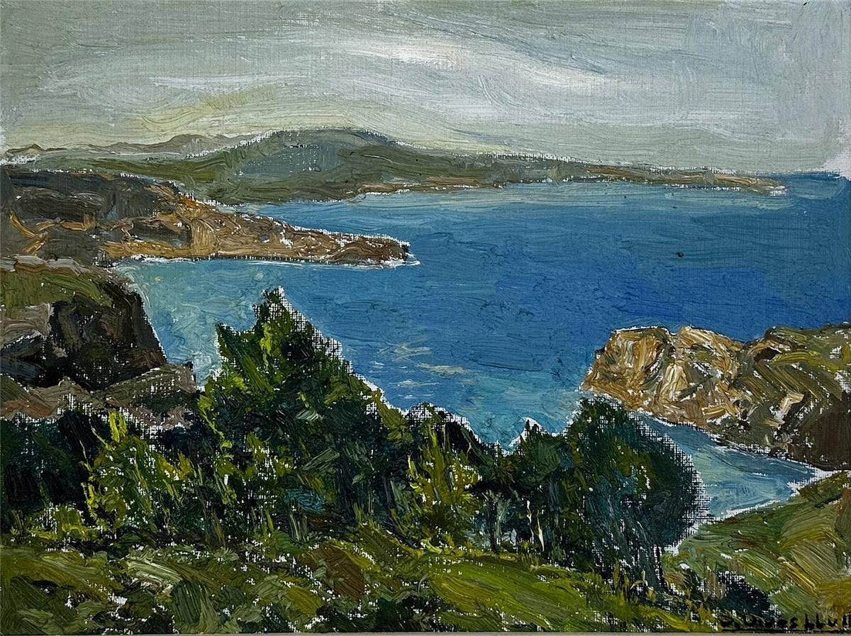 Joan Vives Llull (1901-1982) - Oil Painting - Coastal Landscape0