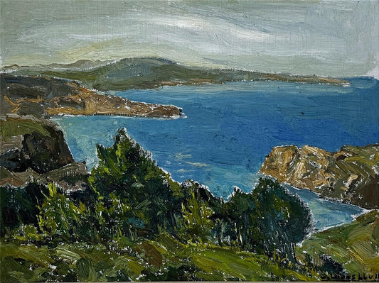 Joan Vives Llull (1901-1982) - Oil Painting - Coastal Landscape0