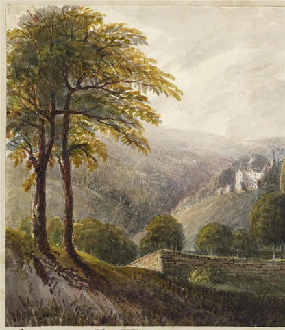 Mary Webster (1794-1883) Watercolour Painting Dowdeswell Near Cheltenham 18407