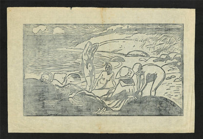 Ludovic-Rodo Pissarro (1878-1952) Pencil Signed Wood Engraving - Baigneuses10