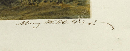 Mary Webster (1794-1883) Watercolour Painting Elgin Cathedral Scotland 18442