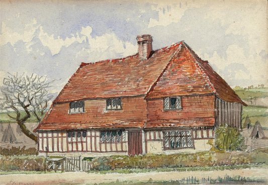 Marden, Kent - Small Watercolour Painting - James Foster Wadmore0