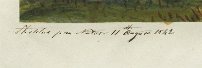 Mary Webster (1794-1883) Watercolour Painting Hampton Court Palace London 18424