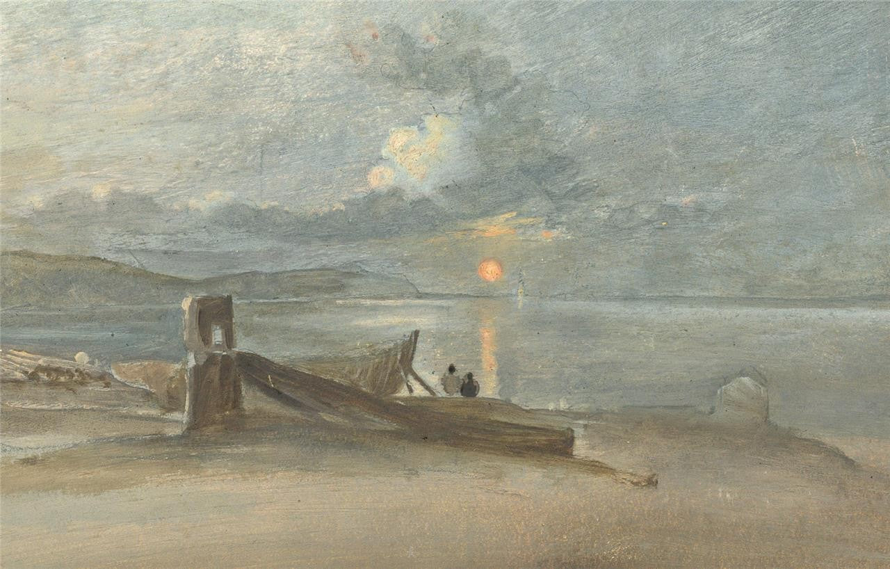 Coastal Sunset - Oil Painting - Late 19th / Early 20th Century2