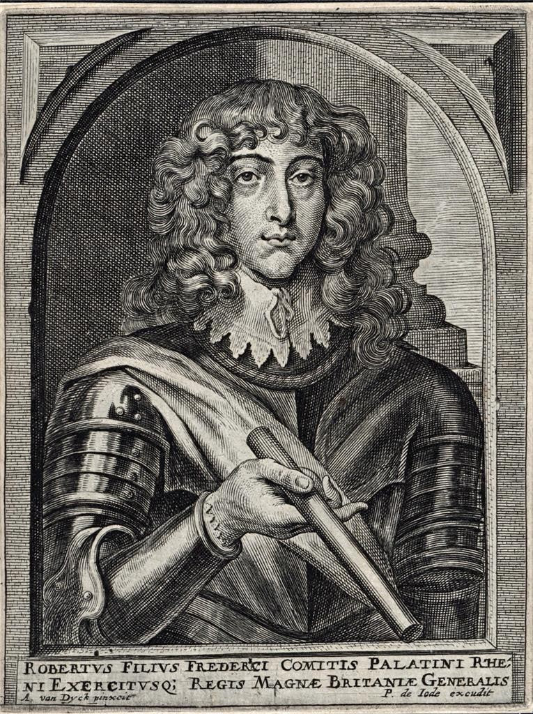 Pieter de Jode II After Van Dyck - Line Engraving Prince Rupert, Count Palatine0