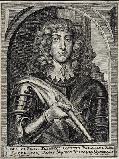 Pieter de Jode II After Van Dyck - Line Engraving Prince Rupert, Count Palatine0