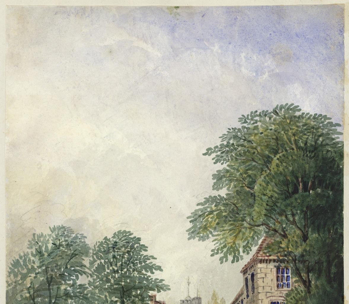 Mary Webster (1794-1883) Watercolour Painting St Peter's Broadstairs Kent 18437