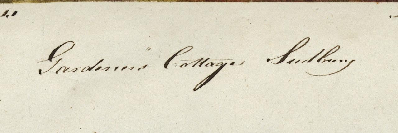 Mary Webster (1794-1883) Watercolour Painting - Cottage At Sudbury London 18414