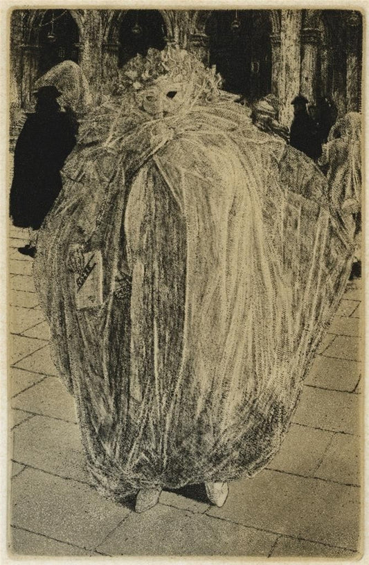 Wilfred Fairclough (1907-1996) - Pencil Signed Etching - Venice Carnival 19860