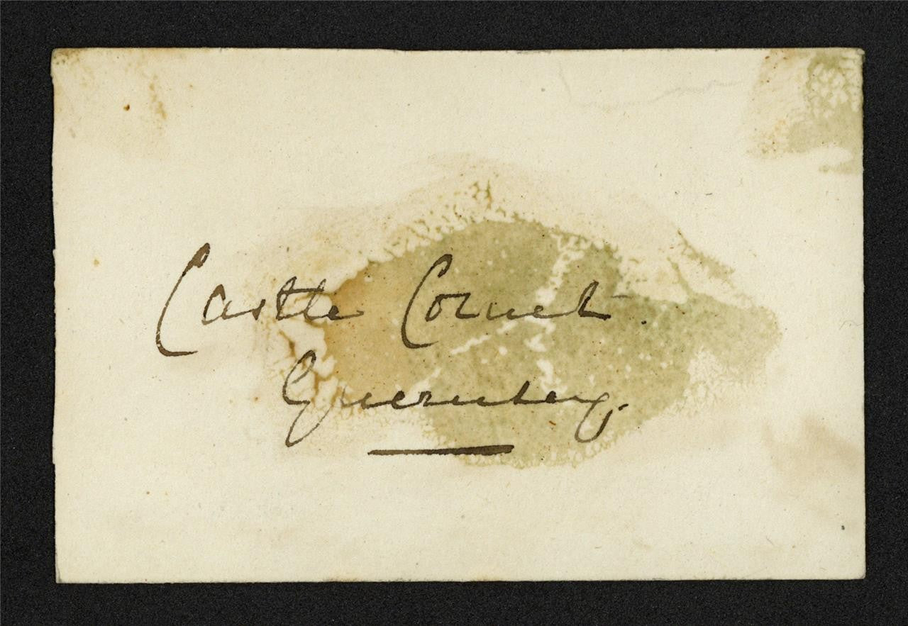 Castle Cornet Guernsey - Miniature Watercolour Painting - 19th Century2