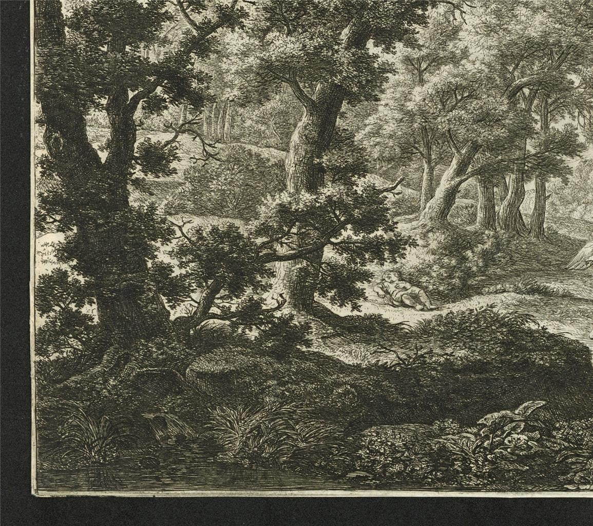 Antonie Waterloo Antique Etching Hagar Consoled by the Angel - Fountaine Walker10