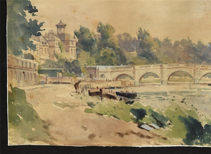 Richmond Bridge London - Watercolour Painting - Late 19th / Early 20th Century4