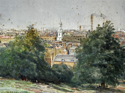 C B Core Watercolour Painting Landscape At Greenwich London 19383