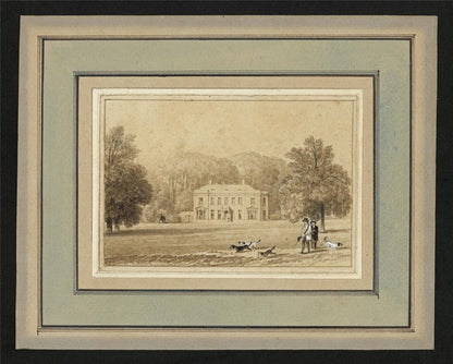 John Preston Neale (1780-1847) Watercolour Painting Sunninghill Park Berkshire1