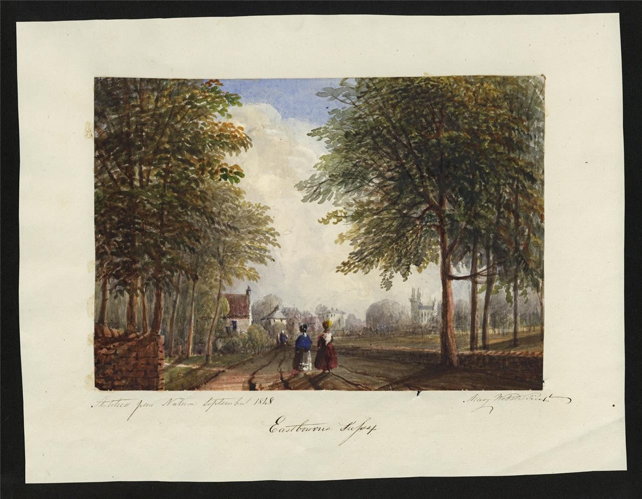 Mary Webster (1794-1883) Watercolour Painting - Eastbourne Sussex 18481