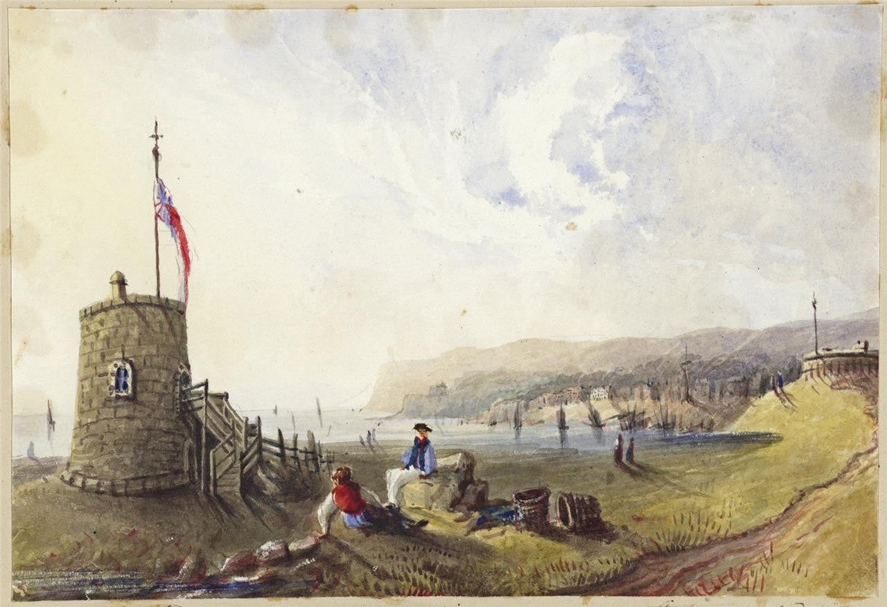 Mary Webster (1794-1883) Watercolour Painting Martello Tower Eastbourne 18420