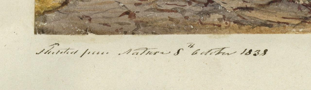 Mary Webster (1794-1883) Watercolour Painting - Harrow On The Hill London 18383