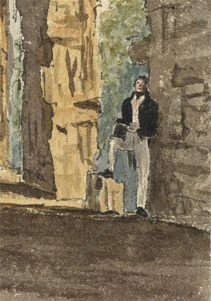 James Wilcox (1778-1865) Painting St Stephen's Chapel Westminster London 18362