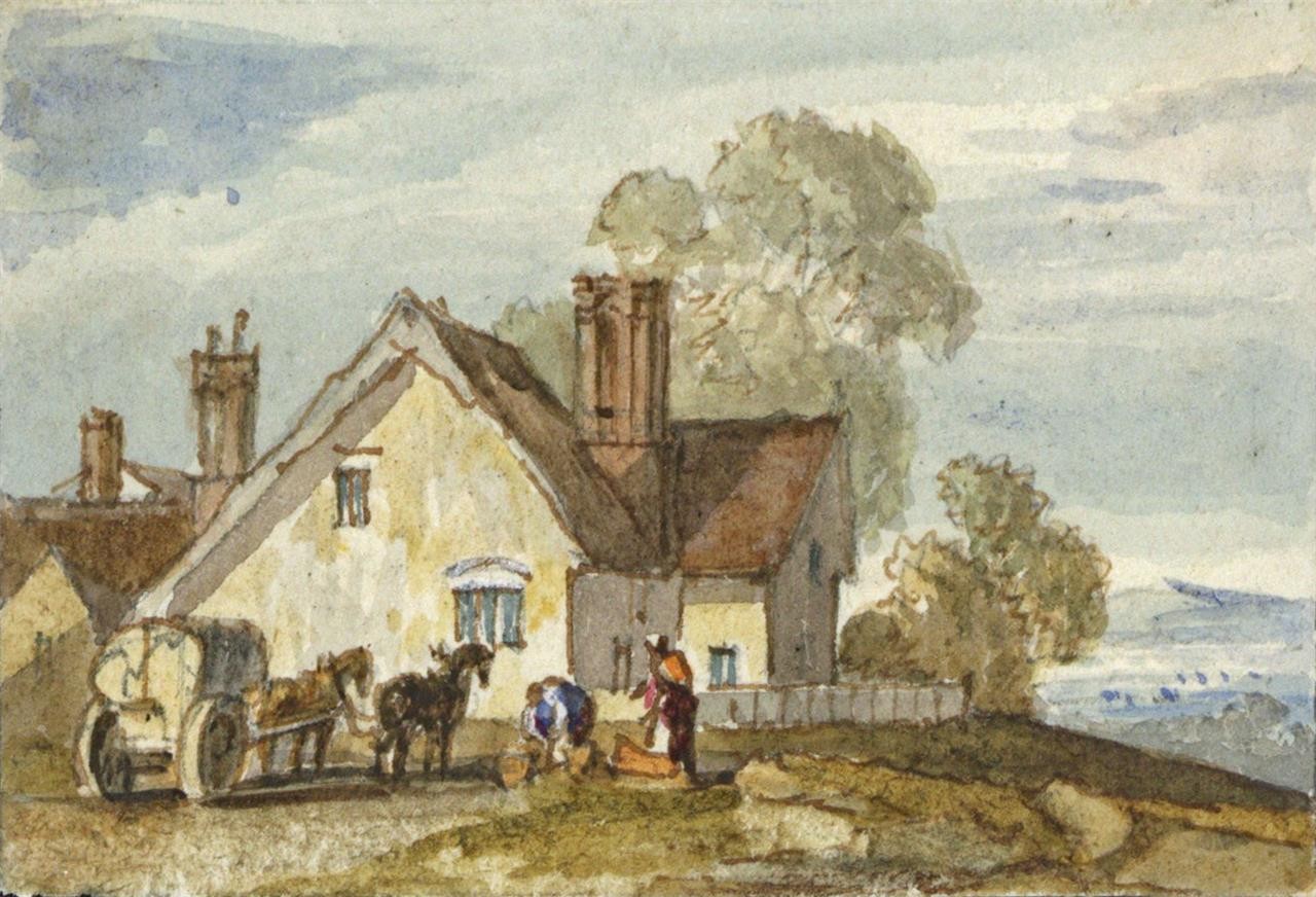 Style Of Samuel Prout - Miniature Watercolour Painting - 19th Century - 170