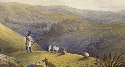 Mary Webster Watercolour Painting The Weald Of Sussex From The Devil's Dyke 18388