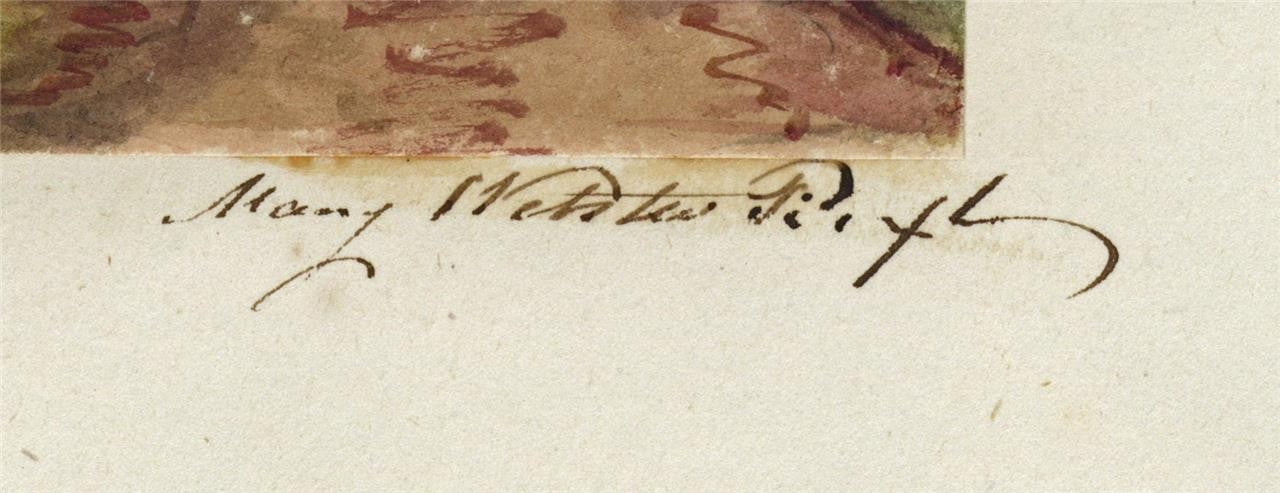 Mary Webster (1794-1883) Watercolour Painting Buckingham Palace London 18412