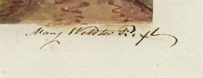 Mary Webster (1794-1883) Watercolour Painting Buckingham Palace London 18412