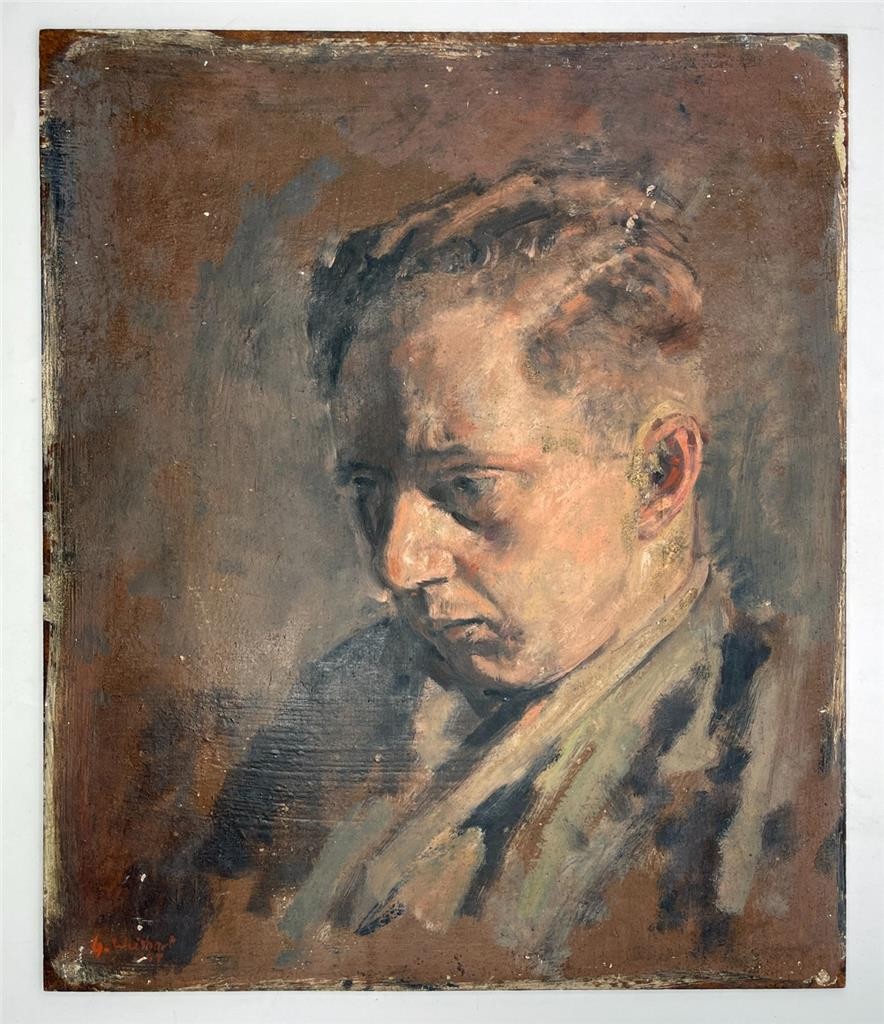 George Weissbort (1928-2013) Oil Painting - Malcolm Lipkin Portrait 19572