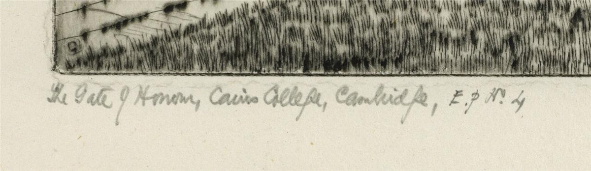 Cyril Edward Power (1872-1951) Pencil Signed Etching - Caius College Cambridge3