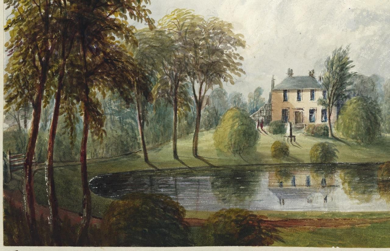 Mary Webster (1794-1883) Watercolour Painting Perrymount Sydenham London 18496