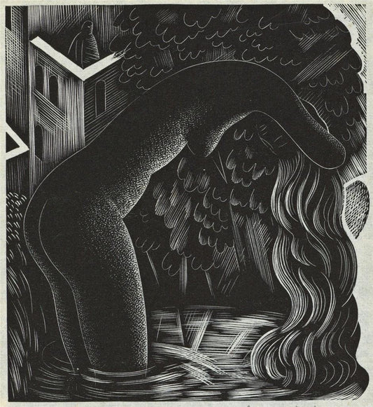 John Farleigh (1900-1965) Pencil Signed Wood Engraving The Story of David 19340