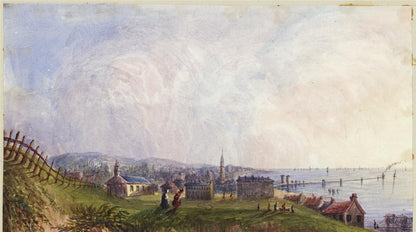 Mary Webster Watercolour Painting Herne Bay From The Downs - Kent - 19th Century7
